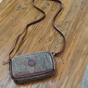 Small Martin Roberts Shoulder Bag 9 X 6 Has 3 Zipper Compartments